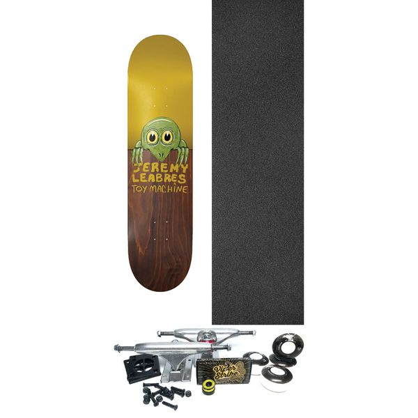 Toy Machine Skateboards Jeremy Leabres Fence Skateboard Deck - 8.5" x 32" - Complete Skateboard Bundle
